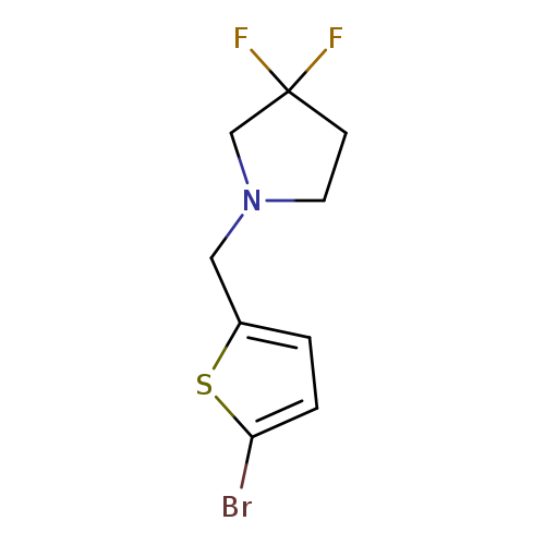 1-(5-Bromo-thiophen-2-ylmethyl)-3,3-difluoro-pyrrolidine