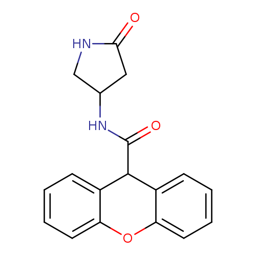 N-(5-oxopyrrolidin-3-yl)-9H-xanthene-9-carboxamide