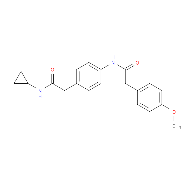 N-cyclopropyl-2-{4-[2-(4-methoxyphenyl)acetamido]phenyl}acetamide