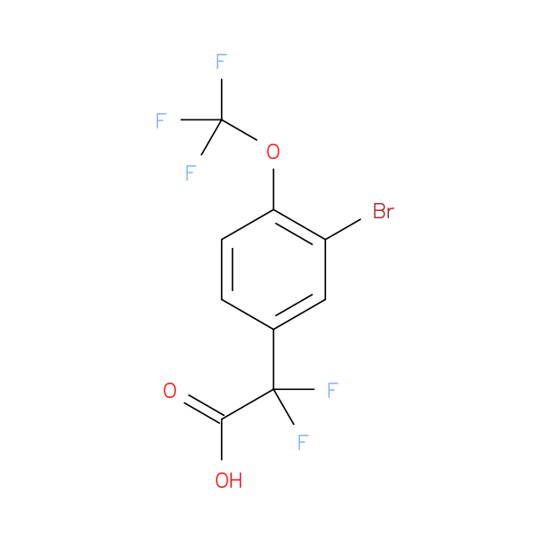 2-(3-Bromo-4-(trifluoromethoxy)phenyl)-2,2-difluoroacetic acid