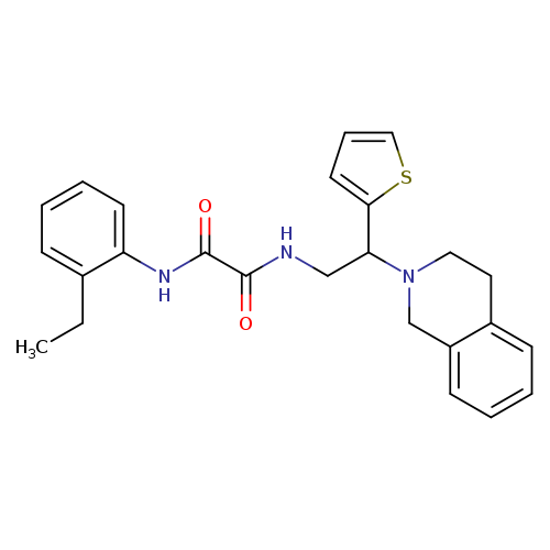 N'-(2-ethylphenyl)-N-[2-(1,2,3,4-tetrahydroisoquinolin-2-yl)-2-(thiophen-2-yl)ethyl]ethanediamide