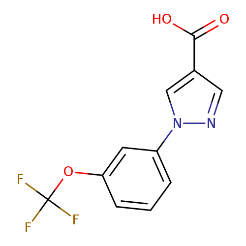 1H-Pyrazole-4-carboxylic acid, 1-[3-(trifluoromethoxy)phenyl]-