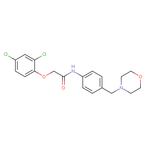 2-(2,4-dichlorophenoxy)-N-[4-(morpholin-4-ylmethyl)phenyl]acetamide