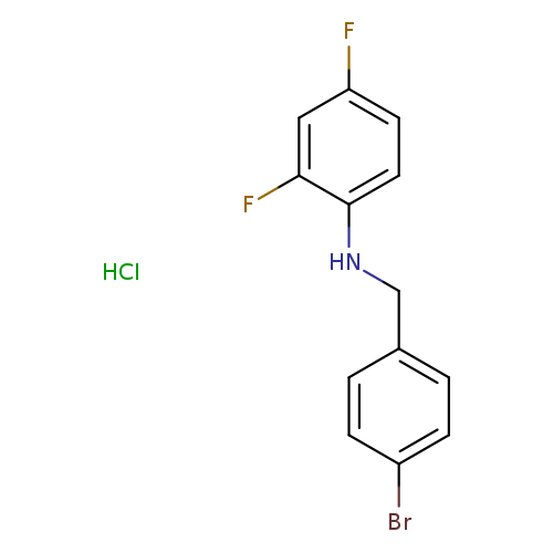 N-[(4-bromophenyl)methyl]-2,4-difluoroaniline hydrochloride