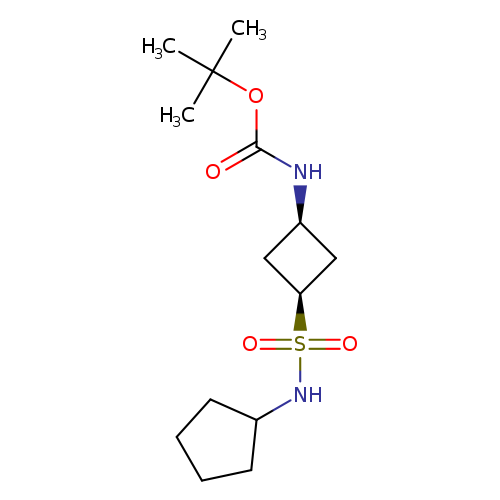 tert-butylN-[(1s,3s)-3-(cyclopentylsulfamoyl)cyclobutyl]carbamate
