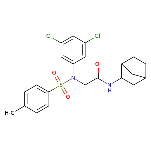 N-bicyclo[2.2.1]hept-2-yl-2-{3,5-dichloro[(4-methylphenyl)sulfonyl]anilino}acetamide