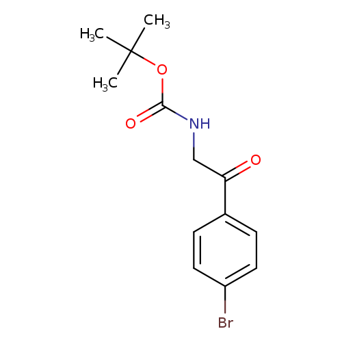 tert-Butyl N-[2-(4-bromophenyl)-2-oxoethyl]carbamate