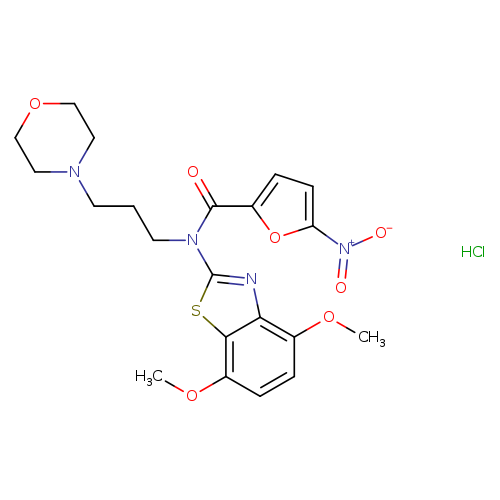 N-(4,7-dimethoxy-1,3-benzothiazol-2-yl)-N-[3-(morpholin-4-yl)propyl]-5-nitrofuran-2-carboxamide hydrochloride