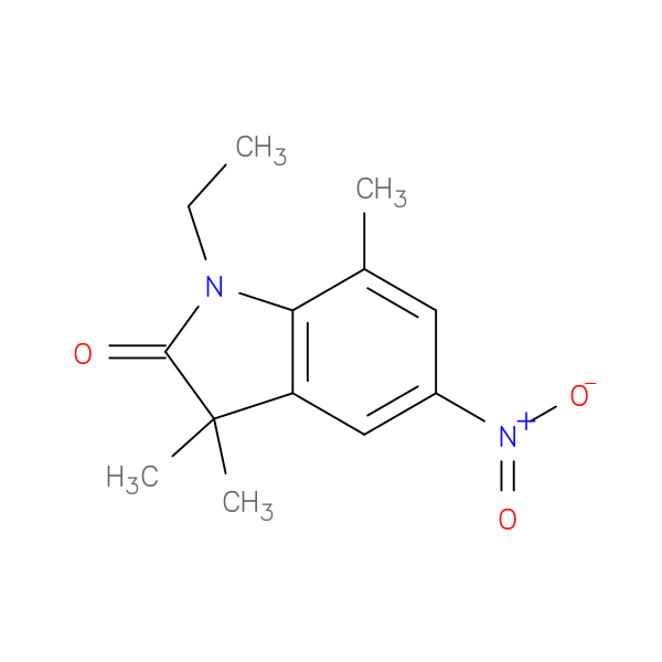 1-Ethyl-3,3,7-trimethyl-5-nitro-1,3-dihydro-2h-indol-2-one