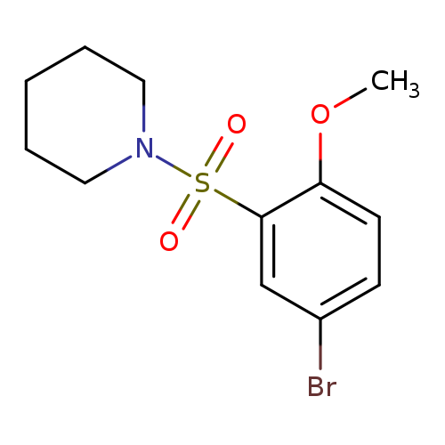 Piperidine, 1-[(5-bromo-2-methoxyphenyl)sulfonyl]-