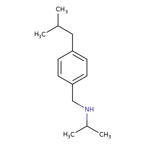 {[4-(2-methylpropyl)phenyl]methyl}(propan-2-yl)amine