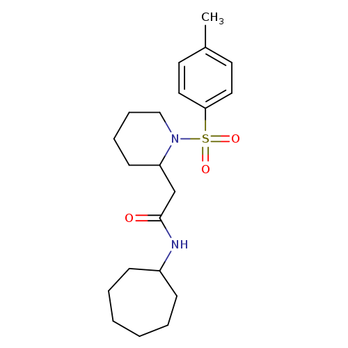 N-cycloheptyl-2-[1-(4-methylbenzenesulfonyl)piperidin-2-yl]acetamide