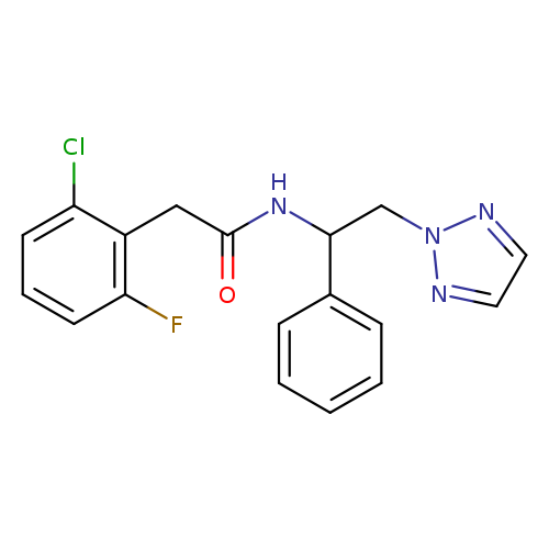 2-(2-chloro-6-fluorophenyl)-N-[1-phenyl-2-(2H-1,2,3-triazol-2-yl)ethyl]acetamide
