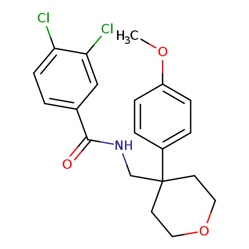 3,4-dichloro-N-{[4-(4-methoxyphenyl)oxan-4-yl]methyl}benzamide