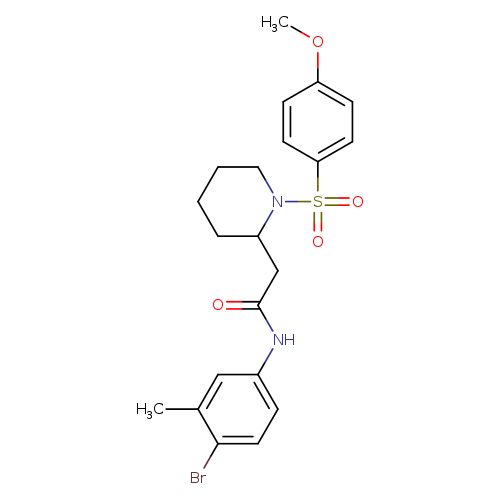 N-(4-bromo-3-methylphenyl)-2-[1-(4-methoxybenzenesulfonyl)piperidin-2-yl]acetamide