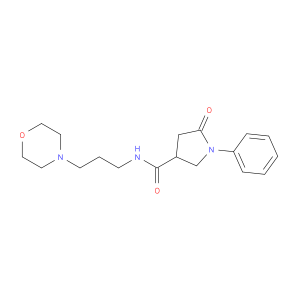 N-[3-(morpholin-4-yl)propyl]-5-oxo-1-phenylpyrrolidine-3-carboxamide