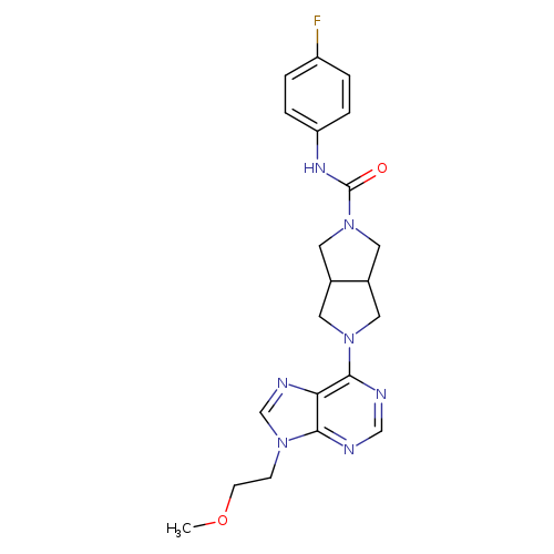 N-(4-fluorophenyl)-5-[9-(2-methoxyethyl)-9H-purin-6-yl]-octahydropyrrolo[3,4-c]pyrrole-2-carboxamide