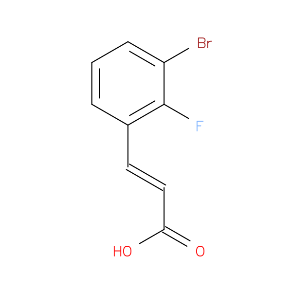 (E)-3-(3-Bromo-2-fluorophenyl)acrylic acid