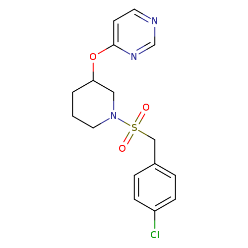 4-({1-[(4-chlorophenyl)methanesulfonyl]piperidin-3-yl}oxy)pyrimidine