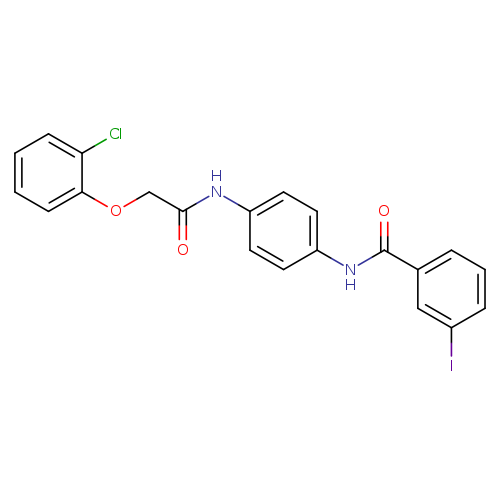 N-(4-{[(2-chlorophenoxy)acetyl]amino}phenyl)-3-iodobenzamide