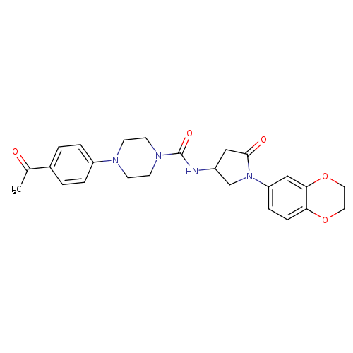 4-(4-acetylphenyl)-N-[1-(2,3-dihydro-1,4-benzodioxin-6-yl)-5-oxopyrrolidin-3-yl]piperazine-1-carboxamide
