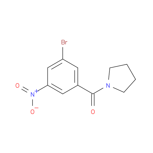 1-(3-Bromo-5-nitrobenzoyl)pyrrolidine