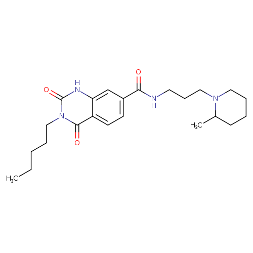 N-[3-(2-methylpiperidin-1-yl)propyl]-2,4-dioxo-3-pentyl-1,2,3,4-tetrahydroquinazoline-7-carboxamide
