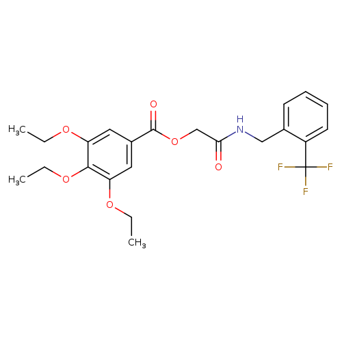 ({[2-(trifluoromethyl)phenyl]methyl}carbamoyl)methyl 3,4,5-triethoxybenzoate