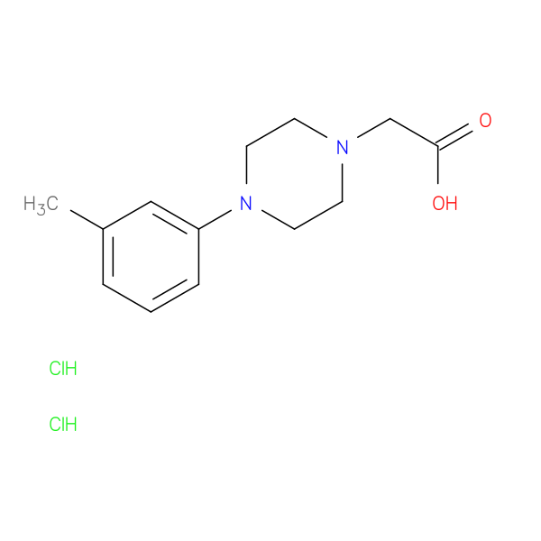 [4-(3-methylphenyl)-1-piperazinyl]acetic acid dihydrochloride