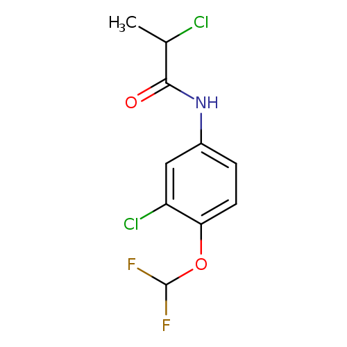 2-chloro-N-[3-chloro-4-(difluoromethoxy)phenyl]propanamide