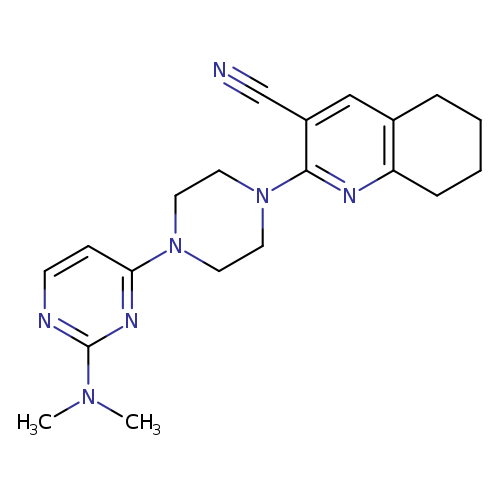 2-{4-[2-(dimethylamino)pyrimidin-4-yl]piperazin-1-yl}-5,6,7,8-tetrahydroquinoline-3-carbonitrile