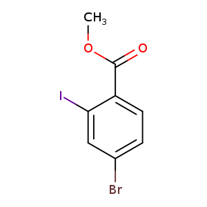 Benzoic acid, 4-​bromo-​2-​iodo-​, methyl ester