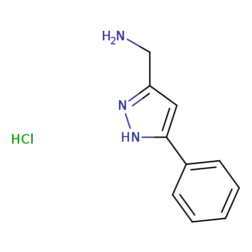 [(5-phenyl-1H-pyrazol-3-yl)methyl]amine hydrochloride