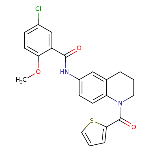 5-chloro-2-methoxy-N-[1-(thiophene-2-carbonyl)-1,2,3,4-tetrahydroquinolin-6-yl]benzamide