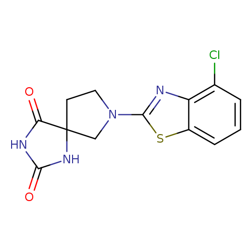 7-(4-chloro-1,3-benzothiazol-2-yl)-1,3,7-triazaspiro[4.4]nonane-2,4-dione