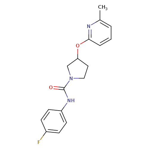 N-(4-fluorophenyl)-3-[(6-methylpyridin-2-yl)oxy]pyrrolidine-1-carboxamide