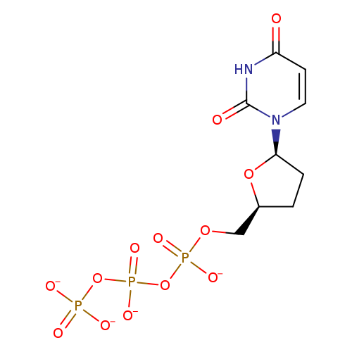 Uridine5'-(tetrahydrogen triphosphate), 2',3'-dideoxy-