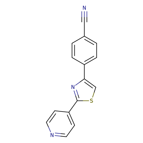 4-[2-(pyridin-4-yl)-1,3-thiazol-4-yl]benzonitrile