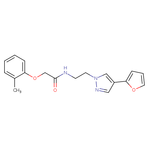 N-{2-[4-(furan-2-yl)-1H-pyrazol-1-yl]ethyl}-2-(2-methylphenoxy)acetamide