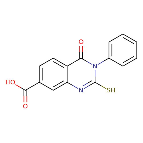 2-Mercapto-4-oxo-3-phenyl-3,4-dihydro-quinazoline-7-carboxylic acid