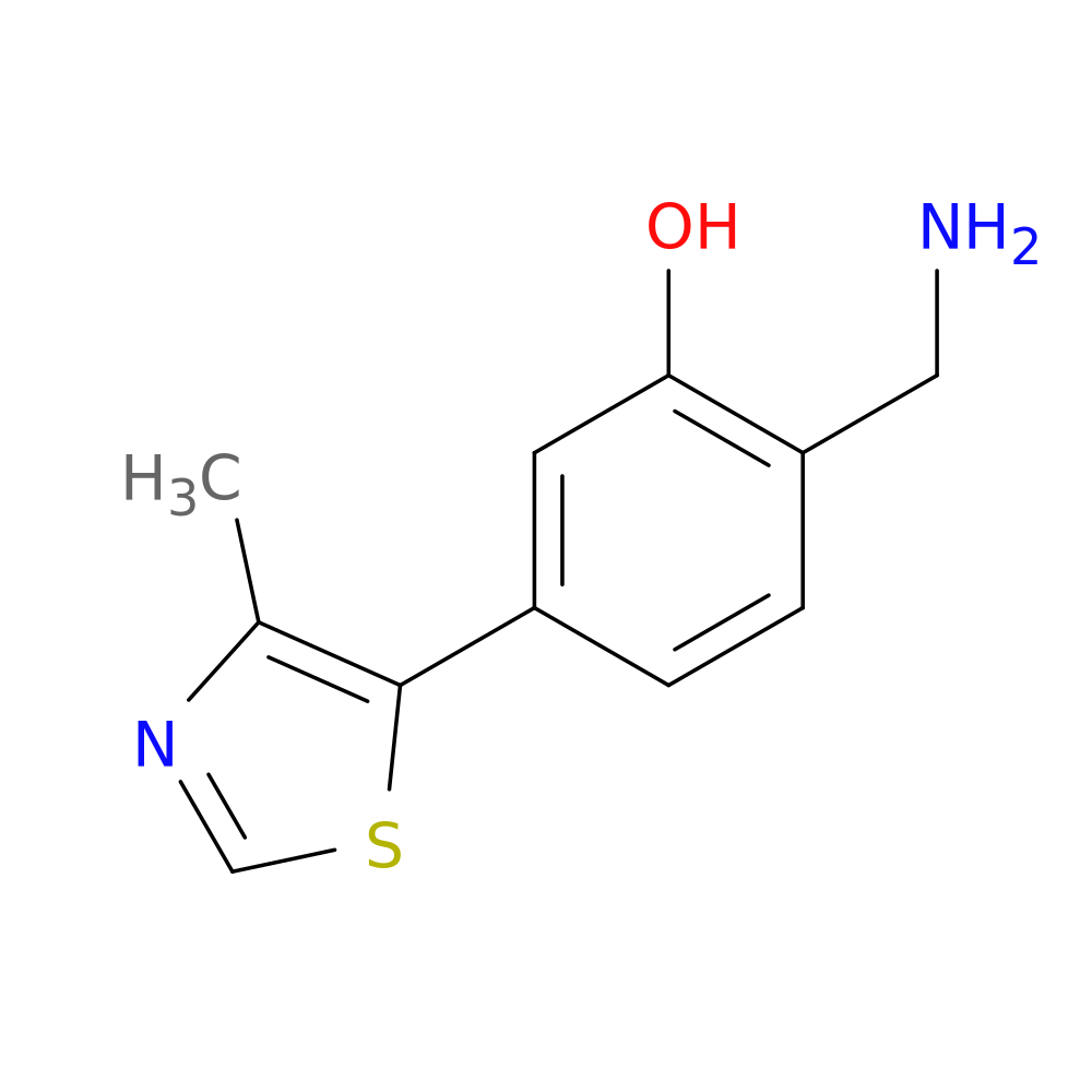 2-(Aminomethyl)-5-(4-methyl-5-thiazolyl)phenol