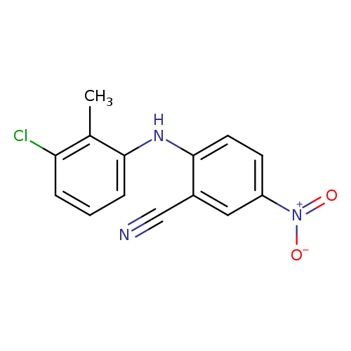 2-[(3-Chloro-2-methylphenyl)amino]-5-nitrobenzonitrile