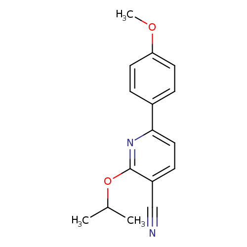 6-(4-methoxyphenyl)-2-(propan-2-yloxy)pyridine-3-carbonitrile