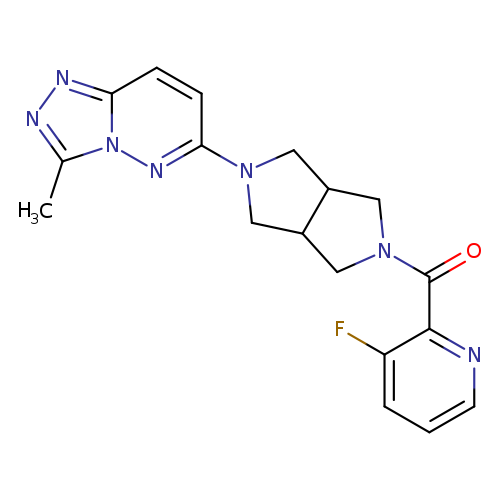 3-fluoro-2-(5-{3-methyl-[1,2,4]triazolo[4,3-b]pyridazin-6-yl}-octahydropyrrolo[3,4-c]pyrrole-2-carbonyl)pyridine