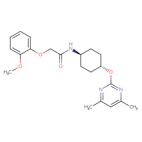 2-(2-methoxyphenoxy)-N-[(1r,4r)-4-[(4,6-dimethylpyrimidin-2-yl)oxy]cyclohexyl]acetamide