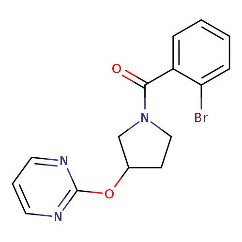 2-{[1-(2-bromobenzoyl)pyrrolidin-3-yl]oxy}pyrimidine
