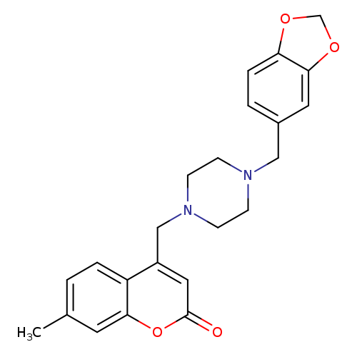 4-({4-[(2H-1,3-benzodioxol-5-yl)methyl]piperazin-1-yl}methyl)-7-methyl-2H-chromen-2-one