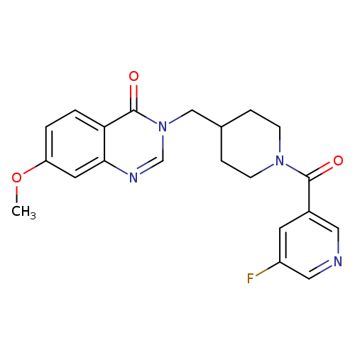 3-{[1-(5-fluoropyridine-3-carbonyl)piperidin-4-yl]methyl}-7-methoxy-3,4-dihydroquinazolin-4-one