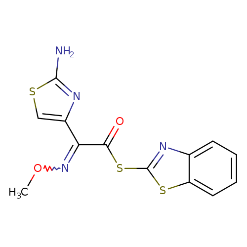 4-​Thiazoleethanethioic acid, 2-​amino-​α-​(methoxyimino)​-​, S-​2-​benzothiazolyl ester, (αZ)​-
