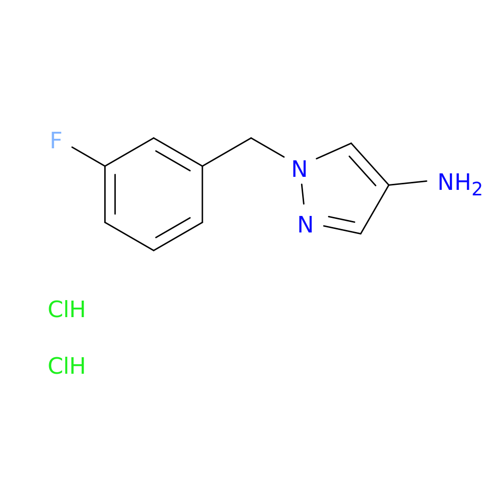 1-(3-fluorobenzyl)-1H-pyrazol-4-amine dihydrochloride